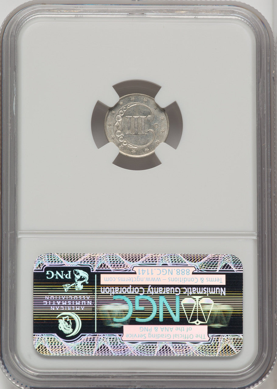 1851-O 3CS Three Cent Silver NGC MS62