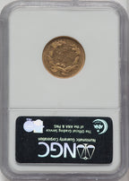 1859 $3 Three Dollar Gold Pieces NGC AU53