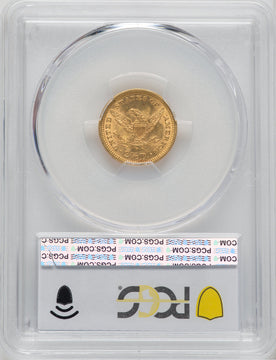 1873 $2.50 Closed 3 Liberty Quarter Eagle PCGS MS63