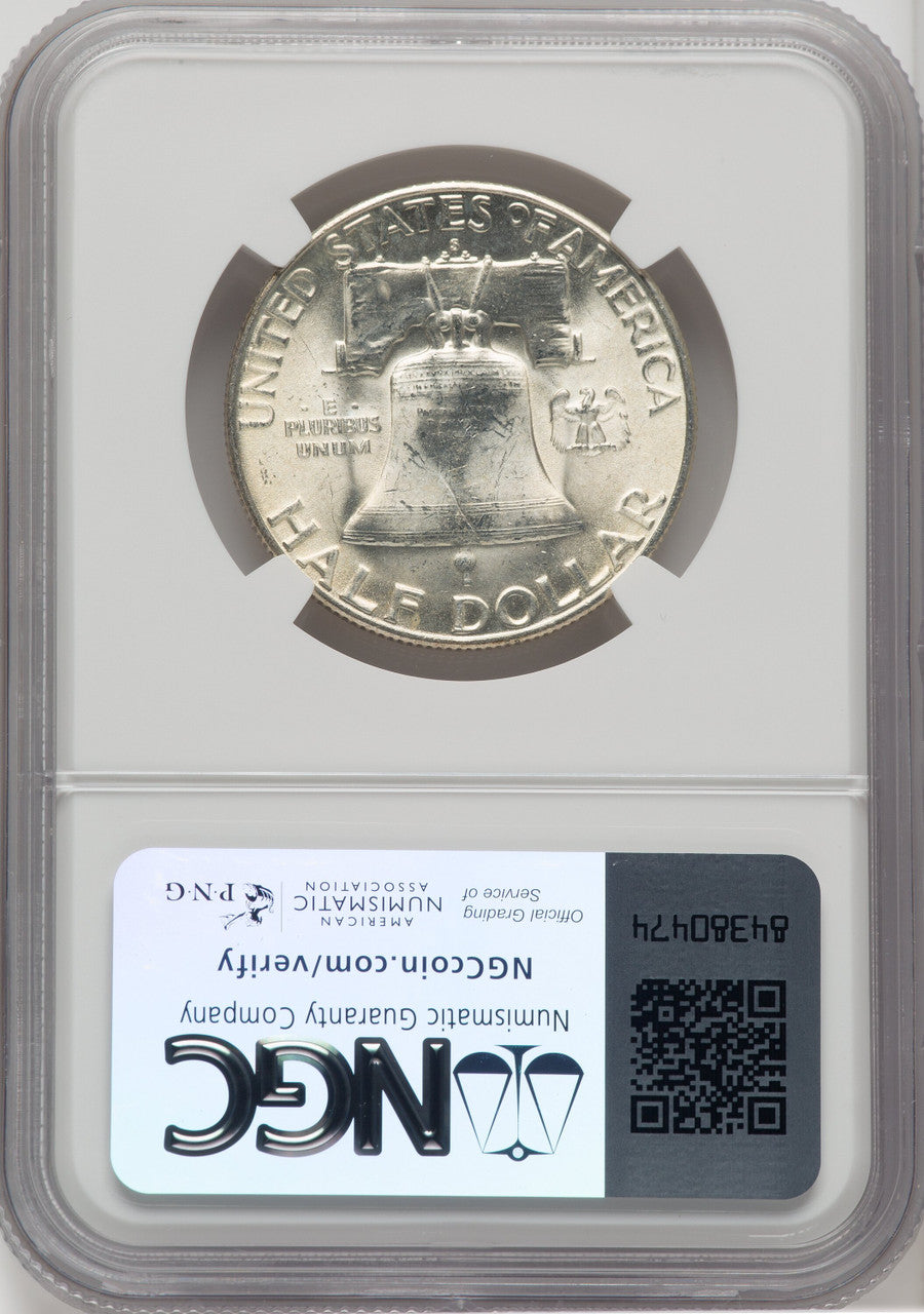 1952-S 50C FL Franklin Half Dollar NGC MS64