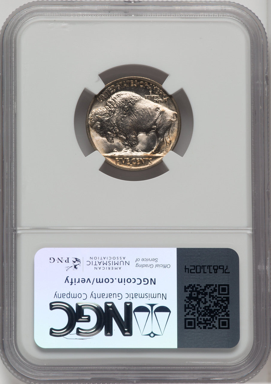 1938-D/D 5C Buffalo Nickel NGC MS67
