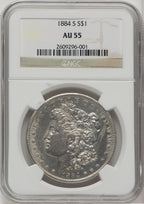 1884-S $1 Morgan Dollar NGC AU55 (764652081)