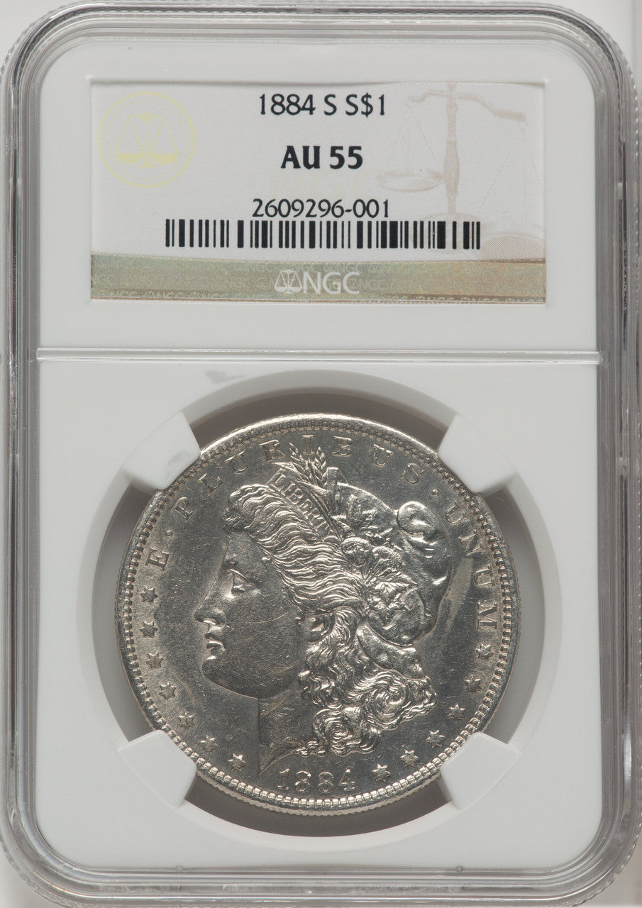 1884-S $1 Morgan Dollar NGC AU55 (764652081)