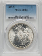 1889-S $1 Morgan Dollar PCGS MS65