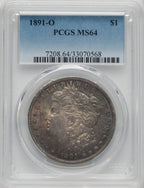 1891-O $1 Morgan Dollar PCGS MS64