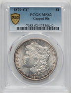 1879-CC $1 CAPPED DIE Morgan Dollar PCGS MS62