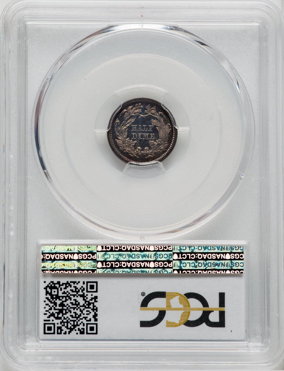 1868 H10C CA CAC Proof Seated Half Dime PCGS PR66
