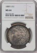 1889-S $1 Morgan Dollar NGC MS64 (764568001)