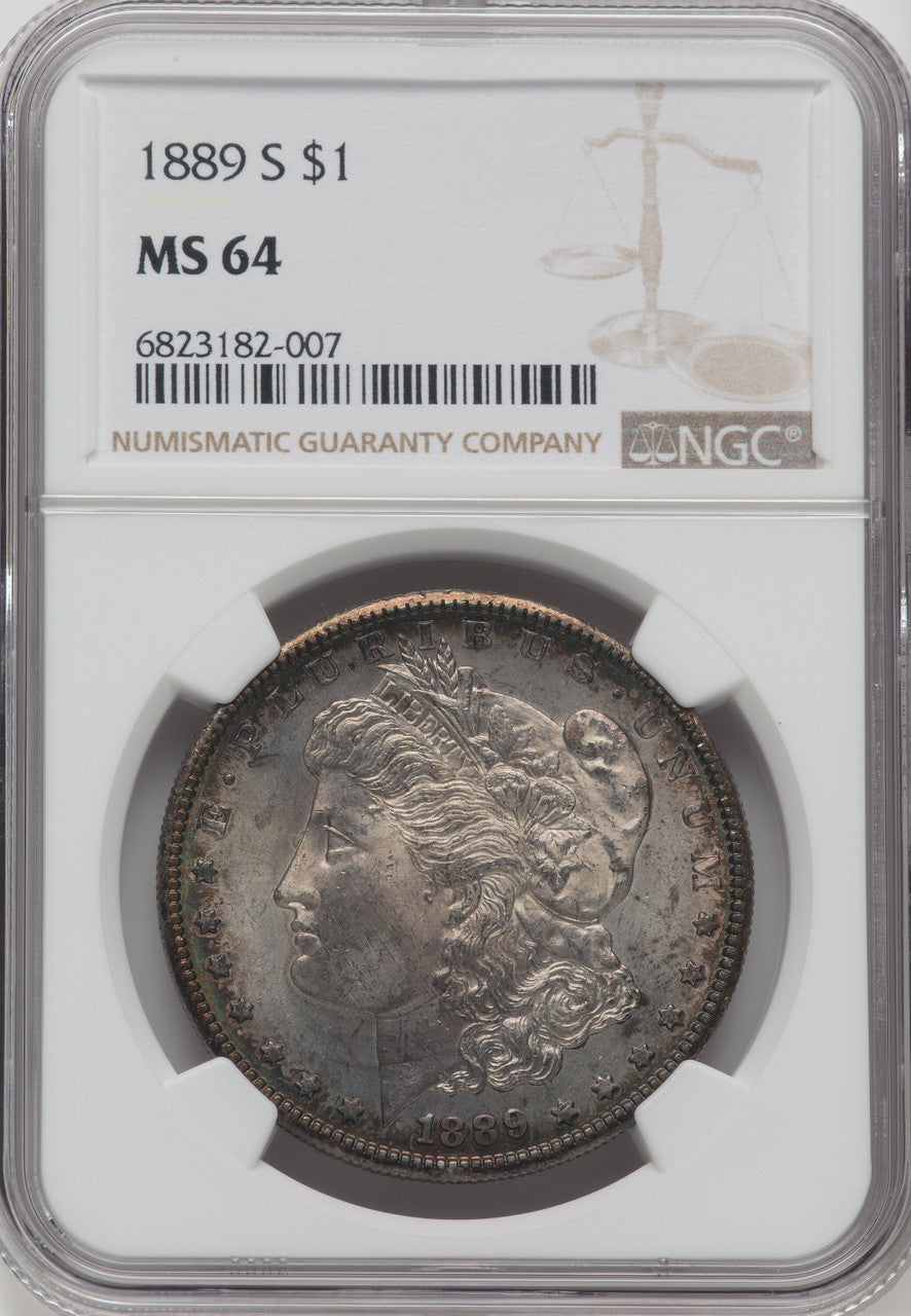 1889-S $1 Morgan Dollar NGC MS64 (764568001)