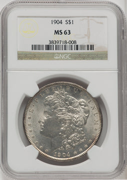 1904 $1 Morgan Dollar NGC MS63