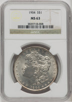 1904 $1 Morgan Dollar NGC MS63