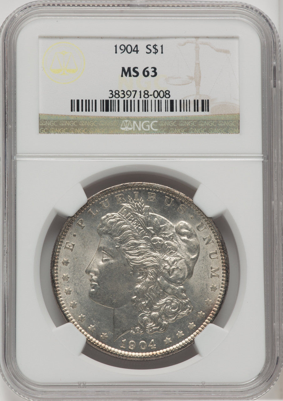 1904 $1 Morgan Dollar NGC MS63