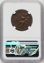 1722 Hibernia Pattern Halfpenny Rocks BN Colonials NGC XF45