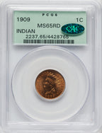 1909 1C Indian Indian Cent PCGS MS65