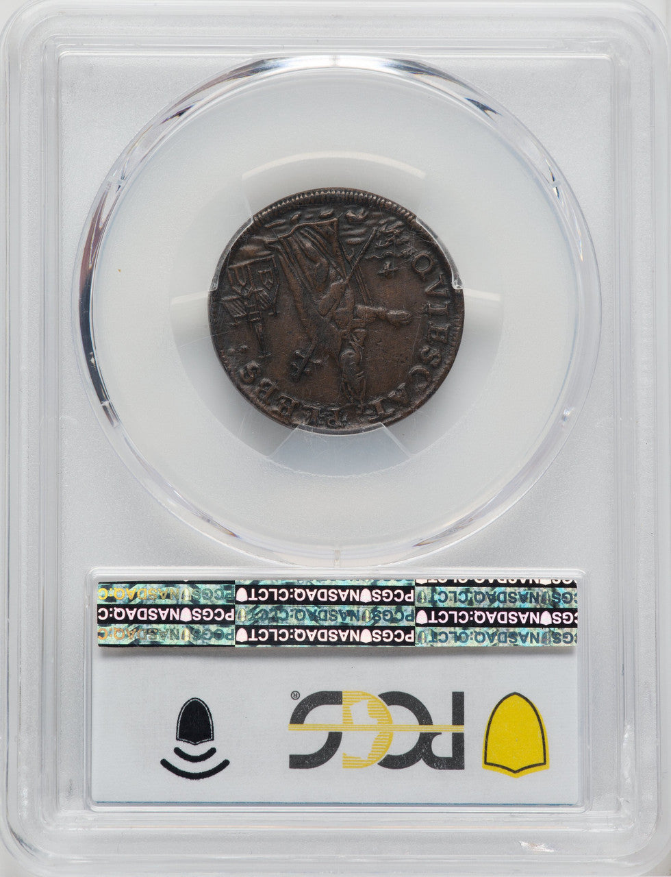 St. Patrick Farthing BN Colonials PCGS AU50
