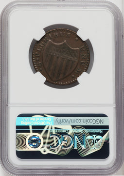 1786 New Jersey Copper Wide Shield BN Colonials NGC XF40