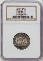 1888 25C Seated Quarter NGC MS68