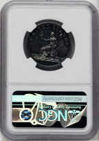 1783 Washington & Independence Cent Draped Bust No Button Silver Restrike Colonials NGC MS63