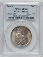 1938-D 50C Boone Commemorative Silver PCGS MS68