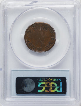 1670-75 St. Patrick Farthing Halo Reverse BN CAC Colonials PCGS 15