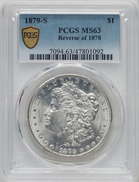 1879-S $1 Reverse of 1878 Morgan Dollar PCGS MS63