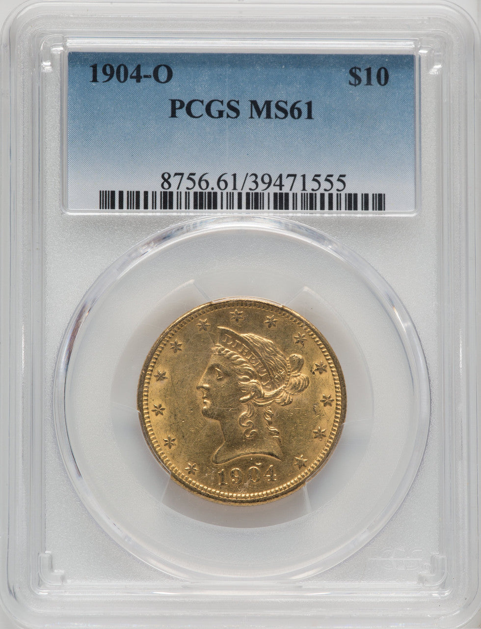1904-O $10 Liberty Eagle PCGS MS61