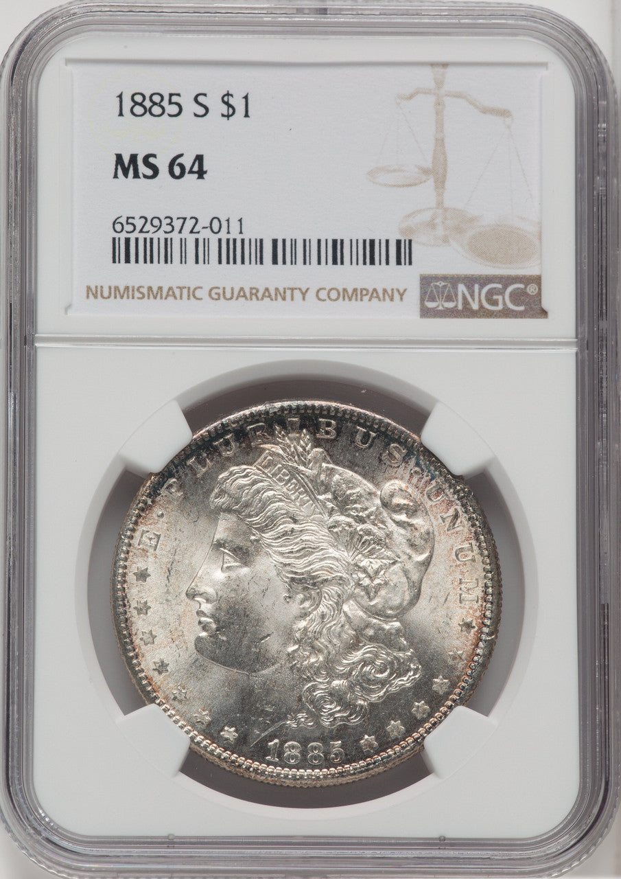 1885-S $1 Morgan Dollar NGC MS64