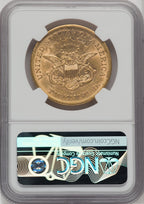 1865-S $20 Liberty Double Eagle NGC AU55