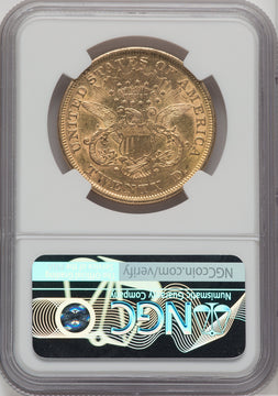 1866 $20 Liberty Double Eagle NGC XF45