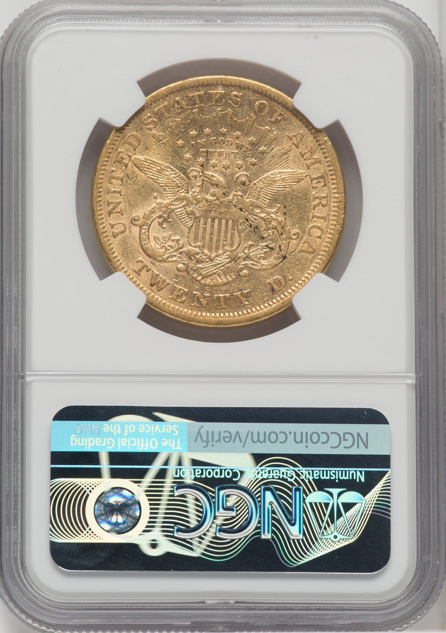 1866-S $20 MOTTO Liberty Double Eagle NGC XF45