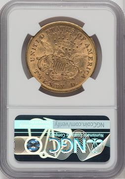 1870-S $20 Liberty Double Eagle NGC AU58
