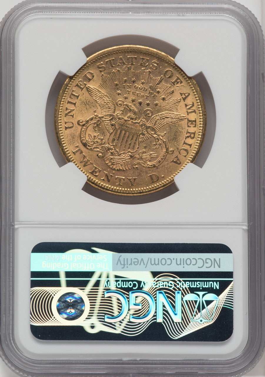 1870-S $20 Liberty Double Eagle NGC AU58