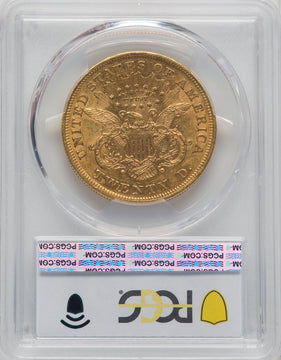 1872 $20 Liberty Double Eagle PCGS AU50