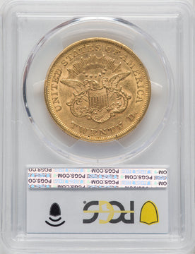 1860 $20 Liberty Double Eagle PCGS AU50