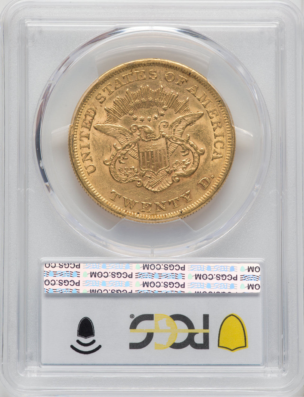 1860 $20 Liberty Double Eagle PCGS AU50