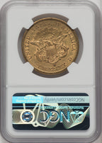 1862-S $20 Liberty Double Eagle NGC AU50