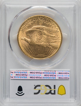 1908-D $20 NO MOTTO Saint-Gaudens Double Eagle PCGS MS61