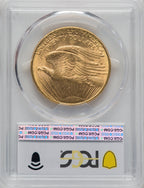 1908-D $20 NO MOTTO Saint-Gaudens Double Eagle PCGS MS61