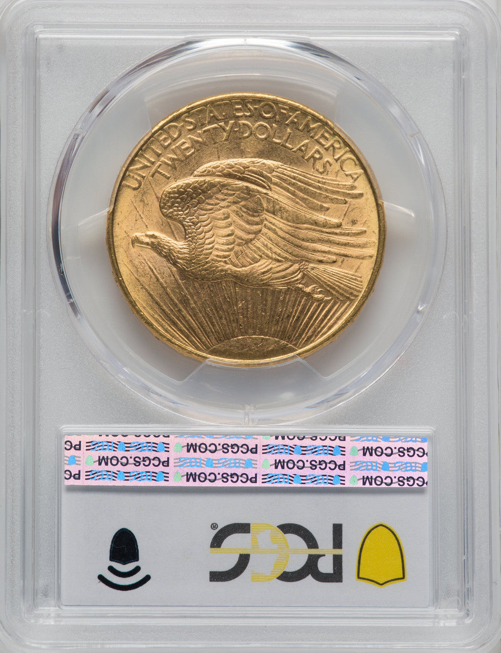 1908-D $20 NO MOTTO Saint-Gaudens Double Eagle PCGS MS61