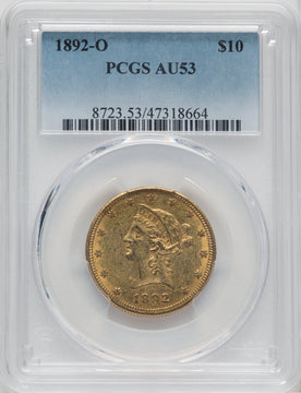 1892-O $10 Liberty Eagle PCGS AU53