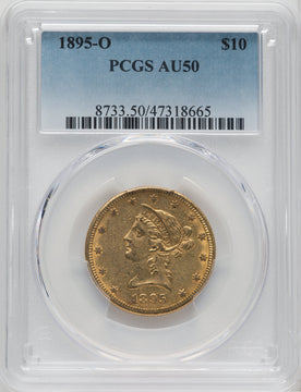 1895-O $10 Liberty Eagle PCGS AU50