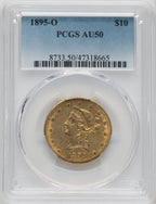 1895-O $10 Liberty Eagle PCGS AU50