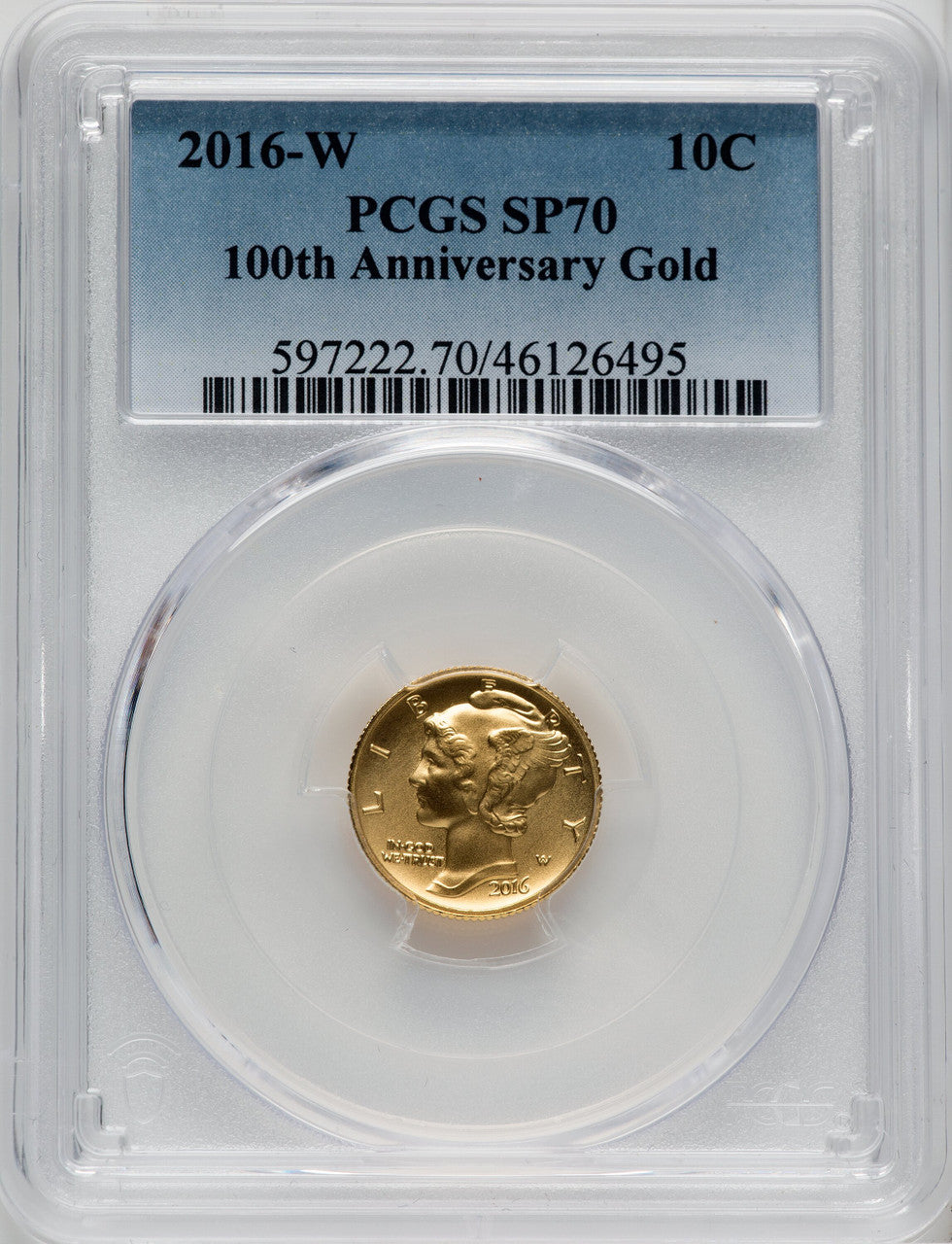 2016-W 10C-50C Gold Centennial Three Coin Set Modern Commemoratives PCGS MS70