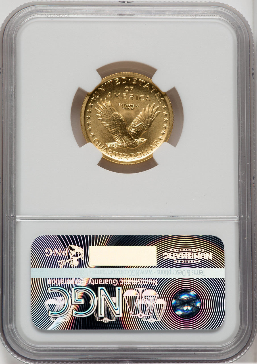 2016-W 25C Standing Liberty Quarter-Ounce Gold 100th Anniversary NGC MS70