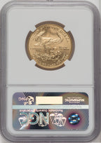2002 $25 Half-Ounce Gold Eagle NGC MS70 Ed Moy