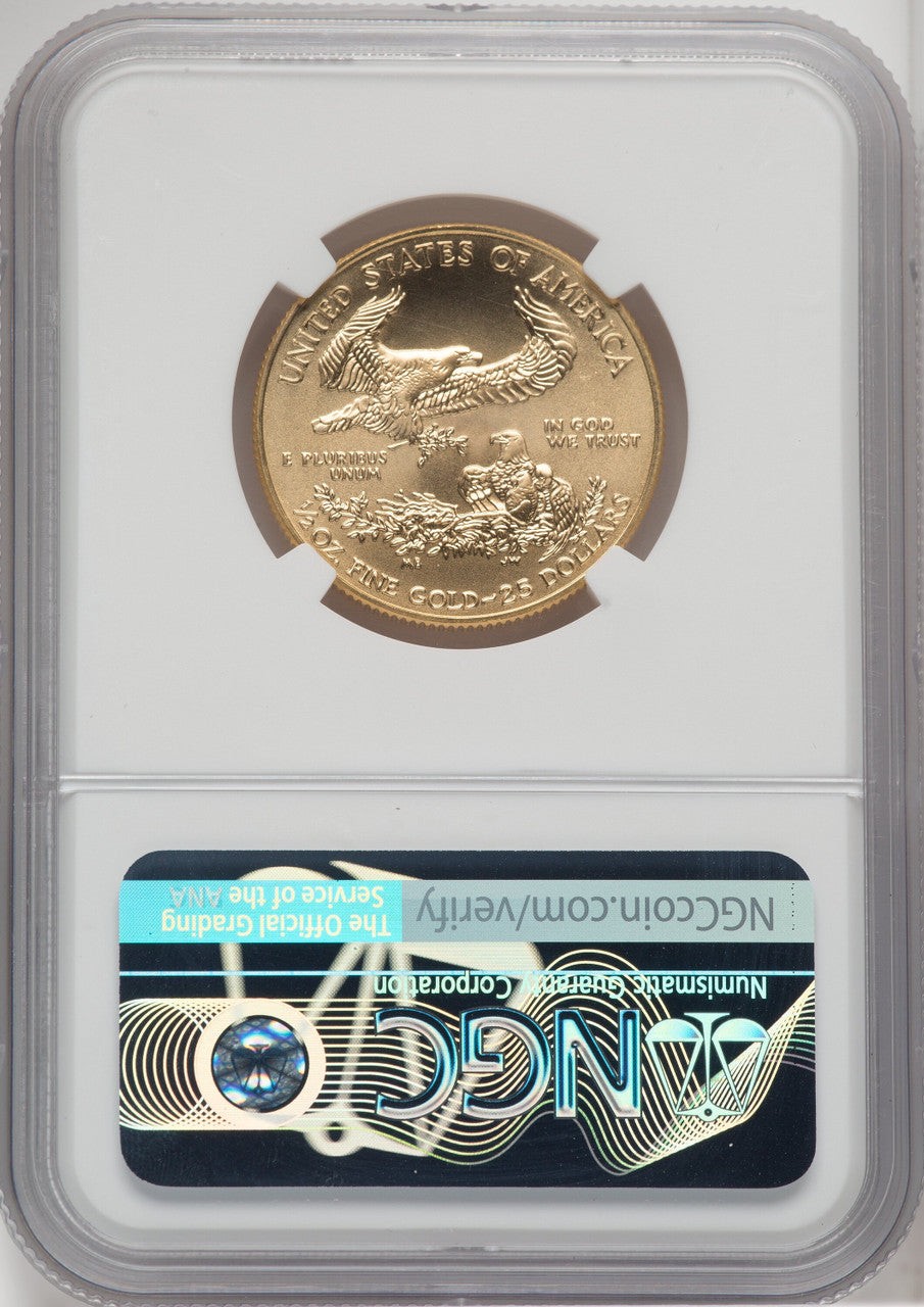 2020 $25 Half-Ounce Gold Eagle First Strike NGC MS70 Ed Moy