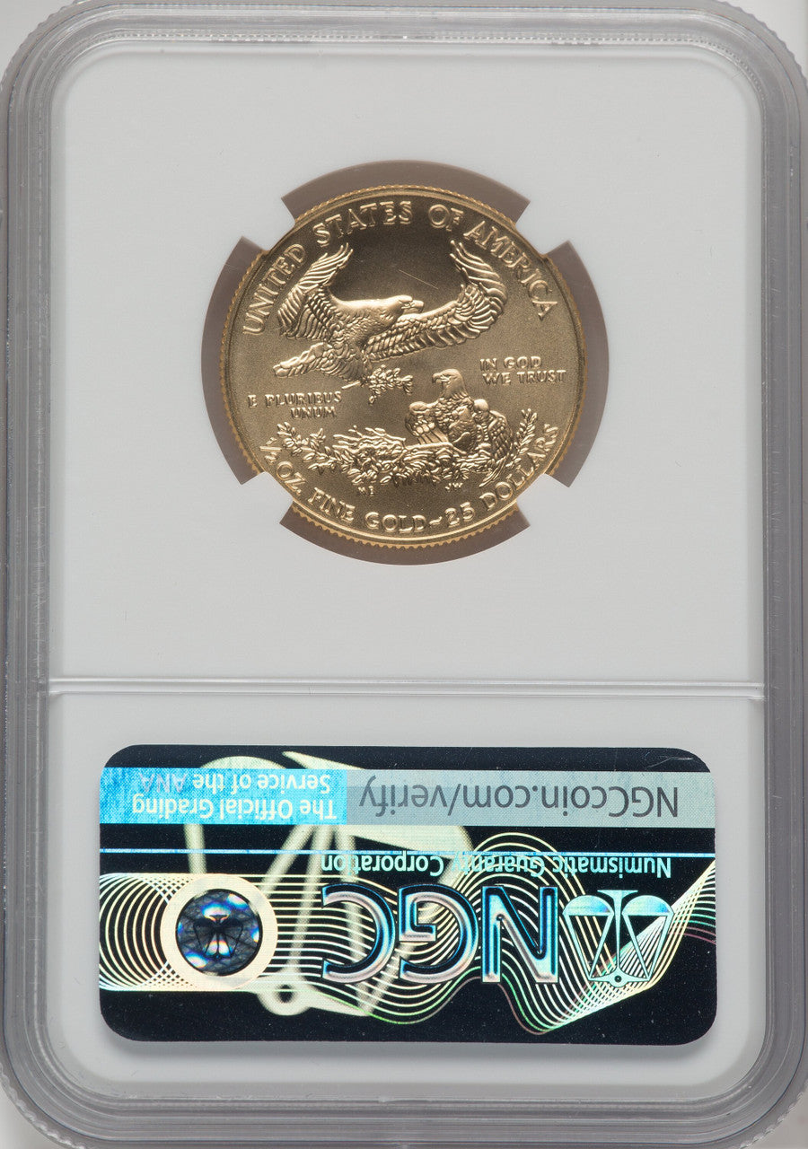 2020 1/2 Ounce Gold Eagle First Day of Issue NGC MS70 Ed Moy
