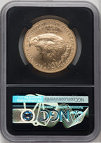 2022 $50 One-Ounce Gold Eagle FDI NGC MS70 Ed Moy