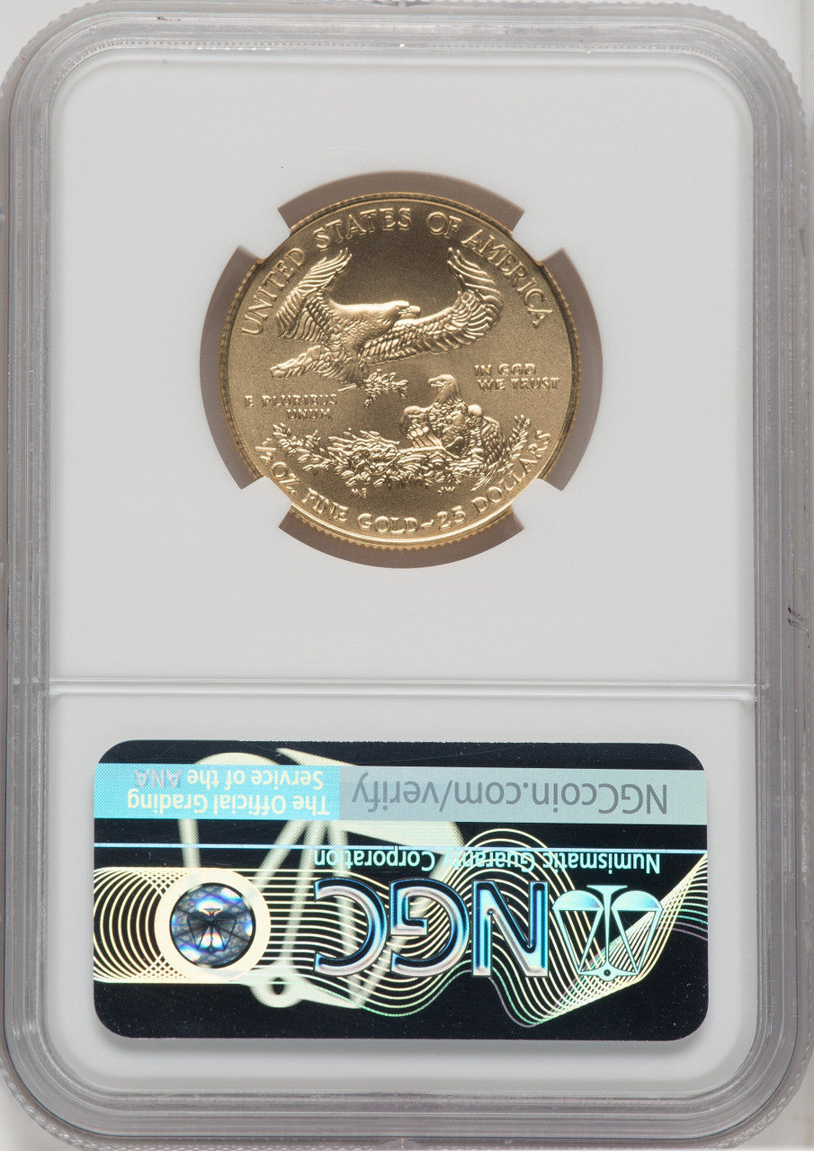 2018 $25 Half-Ounce Gold Eagle First Day of Issue NGC MS70