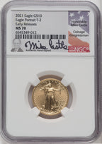 2007 $10 Quarter-Ounce Gold Eagle NGC MS70 Castle